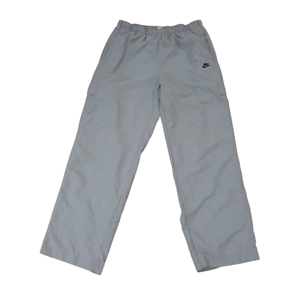 Nike Mens XXL Gray Mesh Lined Windbreaker Track Pants Cargo Pockets RN56323